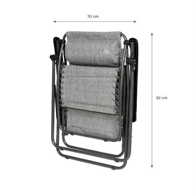 SILLA DOITE ZERO-G MULTI POSICIÓN ACERO GRIS - 7