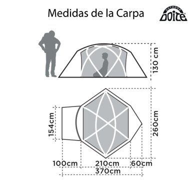 CARPA DOITE PARA 3 PERSONAS PRO ACONCAGUA - 7