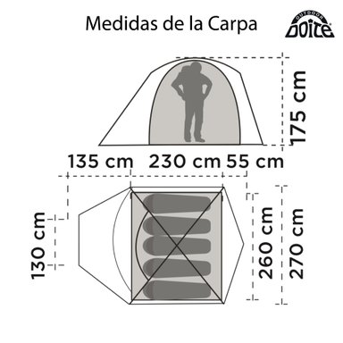CARPA YOSEMITE 5 PERSONAS DOITE - 2