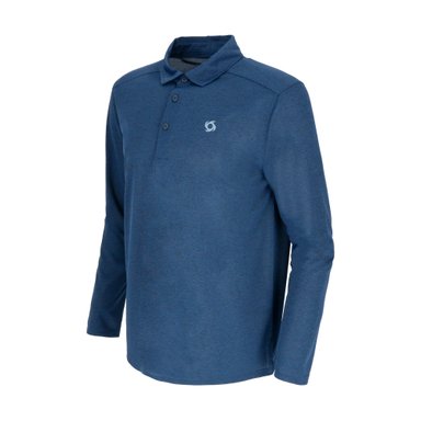 POLERA MANGA LARGA DEPORTIVA LAVA POLO HOMBRE AZUL DOITE - 2