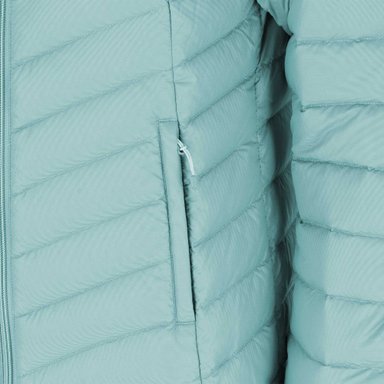 PARKA PLUMA EBONI MUJER TURQUESA DOITE - 4