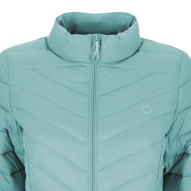 PARKA PLUMA EBONI MUJER TURQUESA DOITE - 5