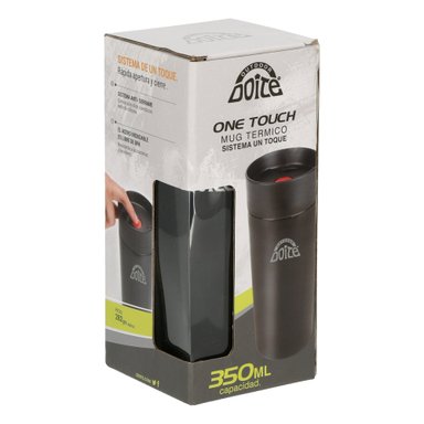 TERMO ONE TOUCH 350ML. NEGRO DOITE - 5