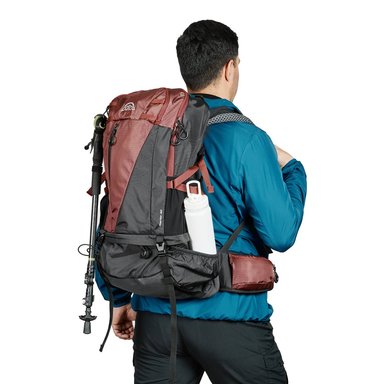 MOCHILA ACCION PHANTOR 42 LITROS ROJO OSCURO DOITE - 3