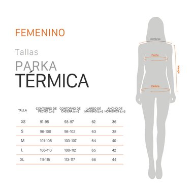 PARKA TE RMICA ATENAS NEGRO MUJER DOITE - 6