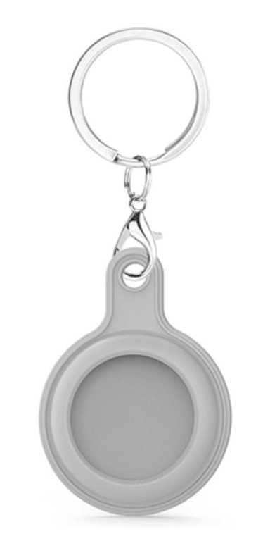 FUNDA SILICONA AIRTAG LLAVERO COLORES / MATPRO STORE | GRIS - 1