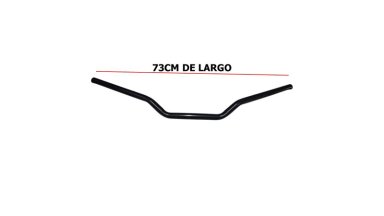 MANUBRIO PARA YAMAHA FZ-16 TIPO ORIGINAL NEGRO MATE - 3