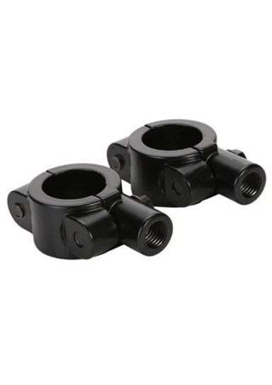PORTA ESPEJOS PAR 10MM - PLATEADO - 6