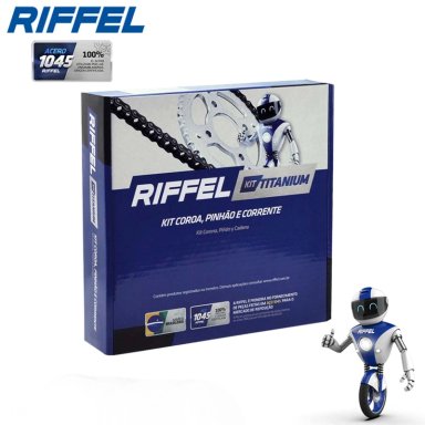 KIT TRANSMISION NX400 FALCON 15T/40T 520H X 106L RIFFEL - 5