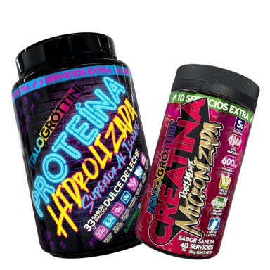 PROTEINA HIDROLIZADA DULCE DE LECHE 2,3 LB + CREATINA 40 SV SANDIA - 1