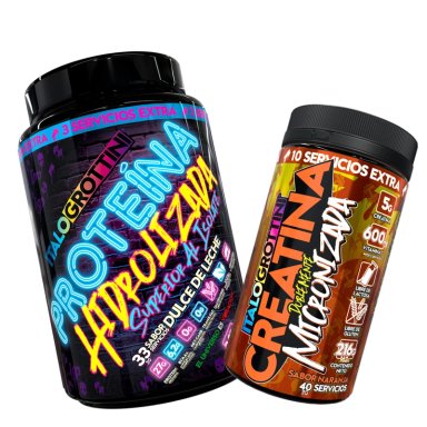 PROTEINA HIDROLIZADA DULCE DE LECHE 2,3 LB + CREATINA 40 SV NARANJA - 1
