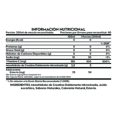 PROTEINA ITALO GROTTINI HIDROLIZADA CREMA PIE LIMON POLVO 2.3 LB + CREATINA 440 GR MANGO MARACUYA - 2