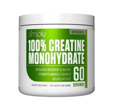 CREATINA SIMPLY 100% MONOHYDRATE 60 SV 300GR - 1