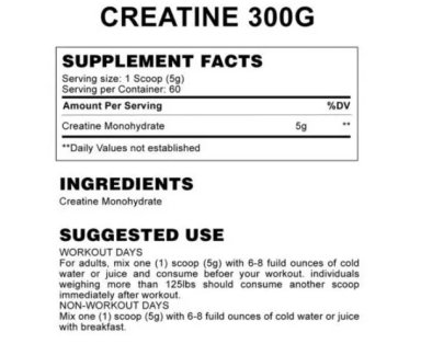 CREATINA SIMPLY 100% MONOHYDRATE 60 SV 300GR - 2