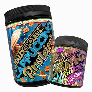 CREATINA ITALO GROTTINI MONOHIDRATADA 300GR PACK CAPPUCCINO PROTEICO 1KG - 1