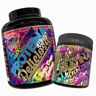 CREATINA ITALO GROTTINI MONOHIDRATADA 300 GR PACK PROTEÍNA WHEY TORTA 3 LECHES 5 LB - 1
