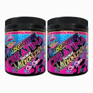 2 CREATINAS MONOHIDRATO ITALO GROTTINI DOBLEMENTE MICRONIZADAS 80 SV C/U -SIN SABOR - 1