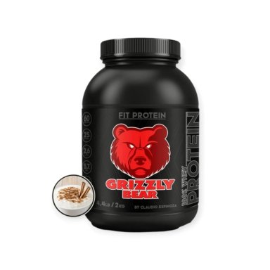 PROTEÍNA GRIZZLY BEAR 2 KG 60 SERVICIOS DURAZNO A LA CREMA - 1