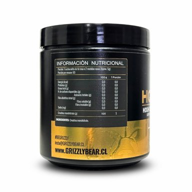 CREATINA GRIZZLY BEAR MONOHIDRATADA HQ 300GR 60 SV - 2