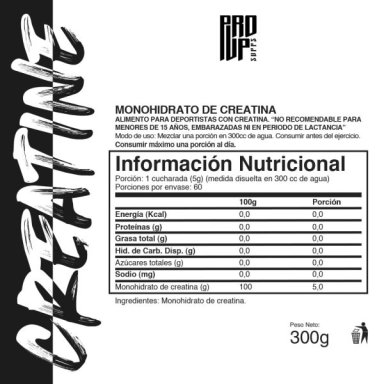 CREATINA PROUP MONOHIDRATADA 60 SERV. - 300GR - 2