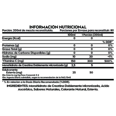 CREATINA ITALO GROTTINI DOBLEMENTE MICRONIZADA 80 SERVICIOS 440 GR - 2