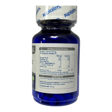 CLORURO DE MAGNESIO SUPLALIM 500MG 90 CAPSULAS - 2