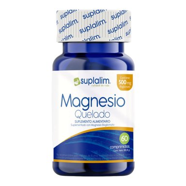 MAGNESIO SUPLALIM QUELADO 500 MG 60 COMPRIMIDOS - 1
