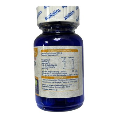 MAGNESIO SUPLALIM QUELADO 500 MG 60 COMPRIMIDOS - 2