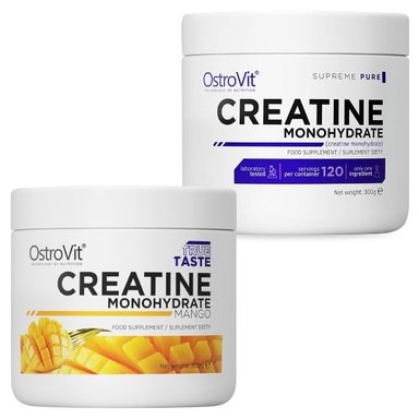 PACK 2 CREATINAS OSTROVIT MONOHIDRATADAS 300 GR MANGO SIN SABOR - 1