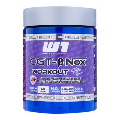 CREATINA WINKLER NUTRITION PRE ENTRENO GLUTA TAURINA BERRIES 600 GR - 1