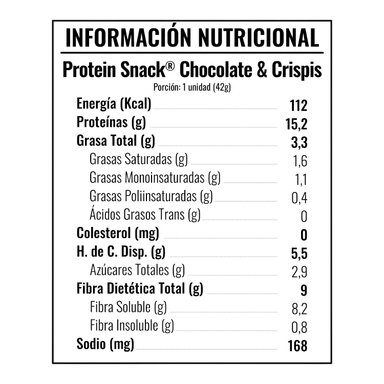 PACK X5 BARRAS DE PROTEÍNA YOUR GOAL SNACK SABOR CHOCOLATE Y CRISPIS 15GR PROTEÍNA - 2