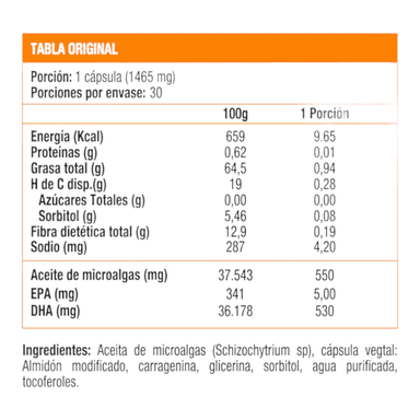 SUPLEMENTO ALIMENTICIO NEWSCIENCE OMEGA UP VEGAN DHA 30 CÁPSULAS - 2
