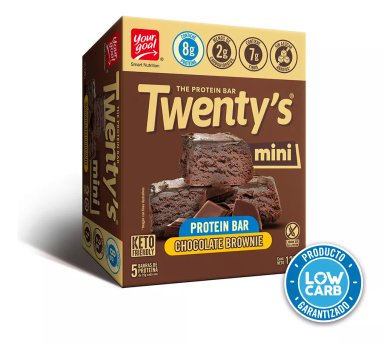 Box 5 Barritas Twenty's Mini CHOCOLATE BROWNIE - Your Goal - 1