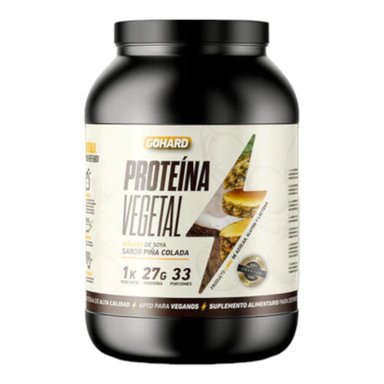 PROTEÍNA GOHARD VEGETAL 1KG 33 SERVICIOS PIÑA COLADA - 1