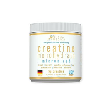 CREATINA MONOHIDRATADA 300GR 60 SERVICIOS - ALPHA MEDICA - 1