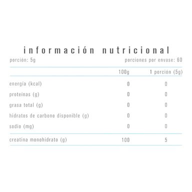 CREATINA MONOHIDRATADA 300GR 60 SERVICIOS - ALPHA MEDICA - 2