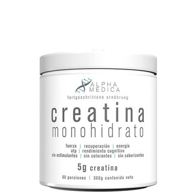PACK 2 CREATINA ALPHA MEDICA MONOHIDRATADA 300 GR C/U - 2