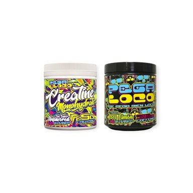 PACK CREATINA PEGA LOCO MONOHIDRATADA + PRE ENTRENO - 1