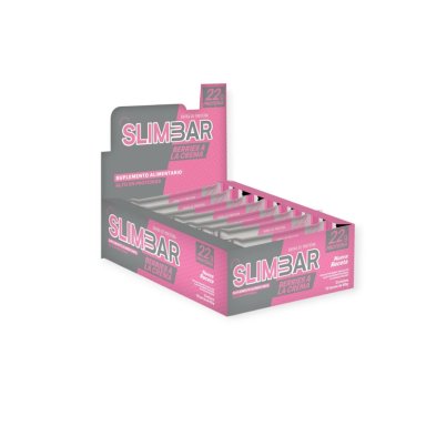 PACK 12 BARRA PROTEICA SLIM BAR BARRAS PROTEINA BERRIES A LA CREMA SLIMBAR 60 GR C/U - 1