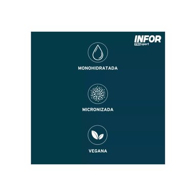 CREATINA MONOHIDRATADA 10 STICKS DE 5 GRAMOS SIN SABOR - INFOR - 3