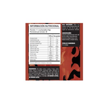 PRE- ENTRENO INFERNO 300GR ACAI Y GUARANA - STRONGEST - 2