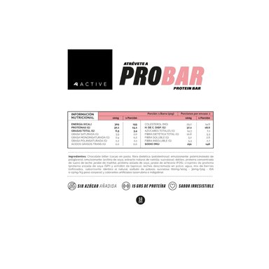 BOX 16 BARRAS PROBAR PROTEIN BAR FRUTOS EN COLOR ROJOS - 4ACTIVE - 3