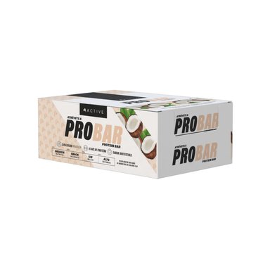 BOX 16 BARRAS PROBAR PROTEIN BAR COCO - 4ACTIVE - 1