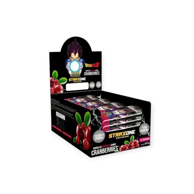 BOX 20 BARRAS DRAGON BALL Z VEGETA / CRANBERRIES- STRIKEONE - 1