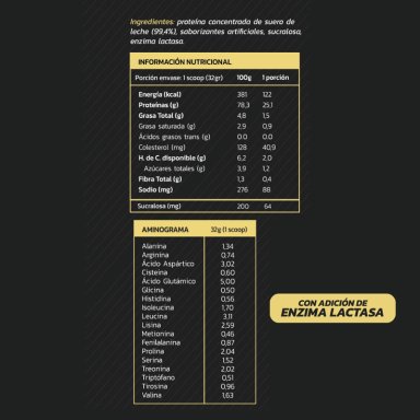 PROTEINA WHEY 1,1KG 35 PORCIONES VAINILLA - ZEIN - 2
