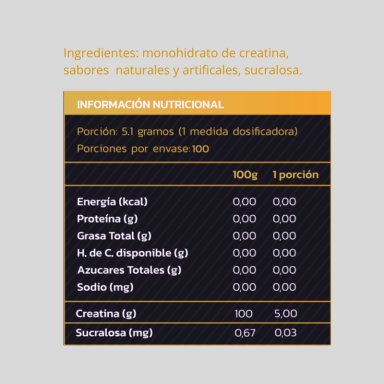 CREATINA MONOHIDRATADA Y MICRONIZADA 513GR SANDIA - ZEIN - 2