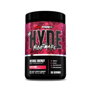 PRE ENTRENO HYDE NIGHTMARE 30 SERVICIOS BLOOD BERRY- PROSUPPS - 1