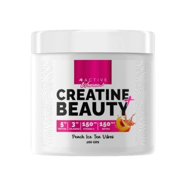 CREATINA BEAUTY 282GRS PEACH ICE TEA VIBES - 4ACTIVE WOMEN - 1