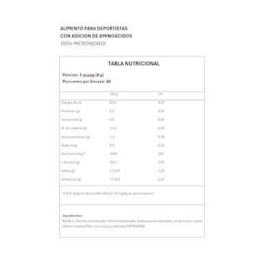 BCAA PRO 2:1:1 40 SERVICIOS PINEAPPLE JUICE- GREATLHETE - 2