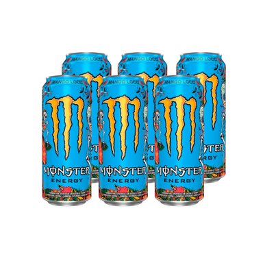 PACK X6 ENERGETICA MANGO LOCO 473ML - MONSTER ENERGY - 1